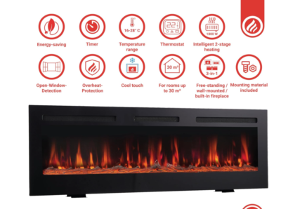 Fusion Marlin 60 Electric Fireplace - Image 3