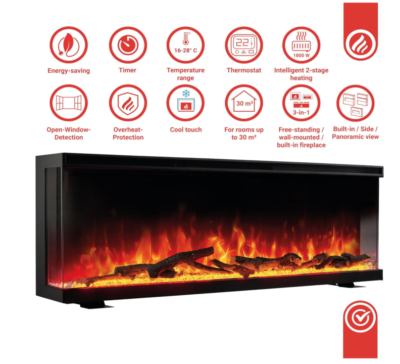 Leanne Fusion Electric Fireplace 50 - Image 7